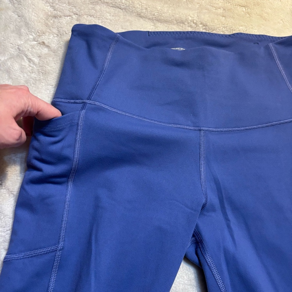 Victoria Sport Leggings Medium Periwinkle Blue Knockout Victoria's Secret 7/8 - Picture 12 of 15